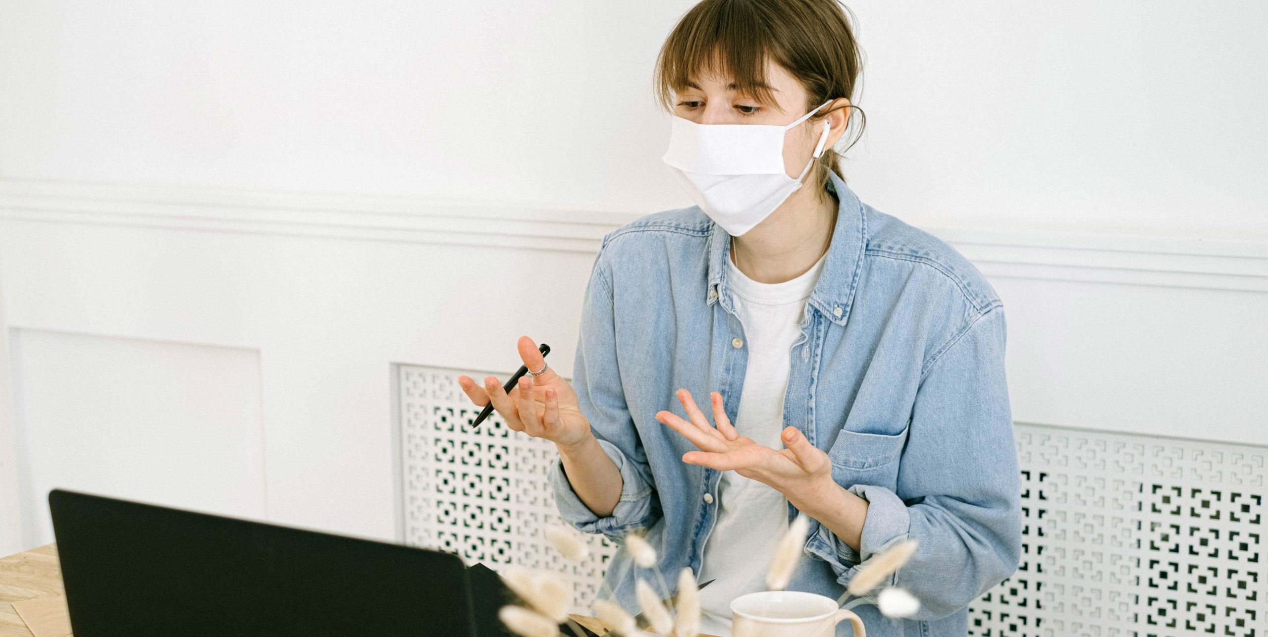 Woman Wearing A Mask